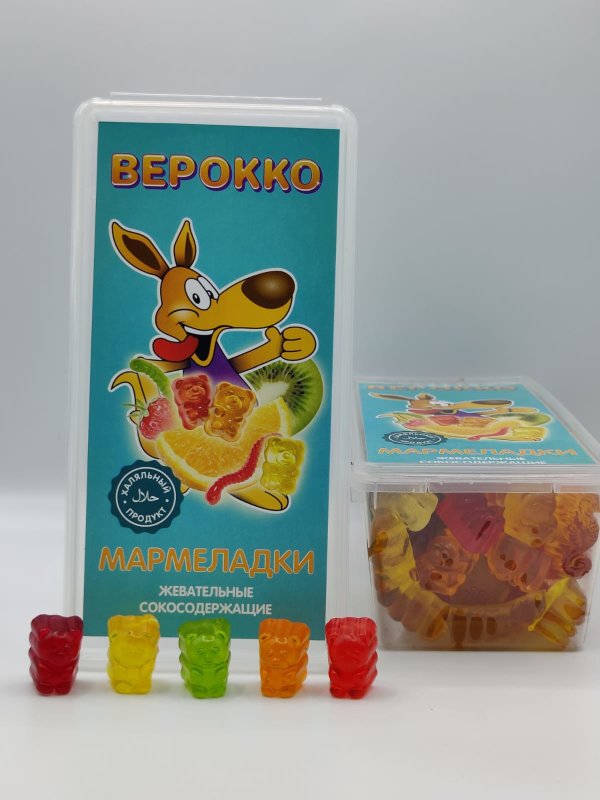 №2 Жевательный мармелад Мишки фруктовые, 250г   в Краснокаменске