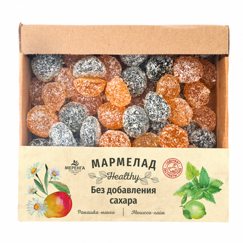 Меренга Мармелад в кокосовой обсыпке Ромашка+Мелисса , 800г     в Краснокаменске
