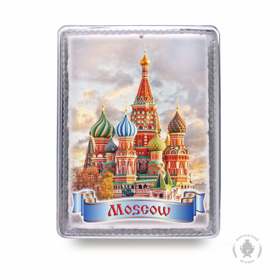  Пряник 600г MOSCOW с фотопечатью (в подарочной пластиковой упаковке)  в Краснокаменске