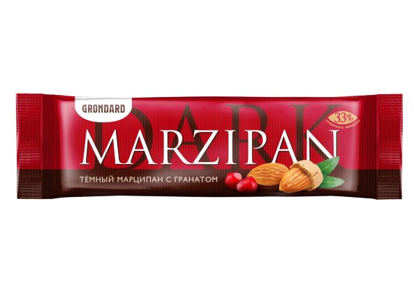 №1 TM Grondard     (10973) Батончики глазированные Марципановые ГРАНАТ, (24шт по 50г)       в Краснокаменске