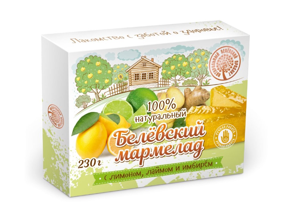  Мармелад белевский "Лимон-лайм-имбирь" 230г  в Краснокаменске